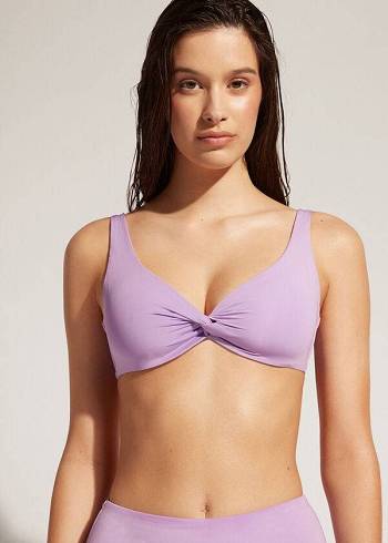 Calzedonia Balconette Indonesia Eco Bikini Toppe Dame Lilla | DK1670OR