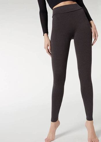 Calzedonia Bomulds Leggings Dame Grå | DK2637WY