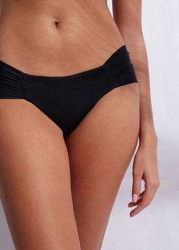 Calzedonia Brazilian Indonesia Eco Bikini Underdele Dame Sort | DK1311FM