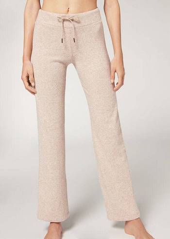 Calzedonia Cashmere Lige Leggings Dame Beige | DK2627SO