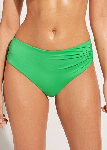 Calzedonia High Talje Indonesia Eco Bikini Underdele Dame Grøn | DK1430EX