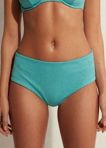 Calzedonia High Talje Marsiglia Bikini Underdele Dame Turkis | DK1436OR