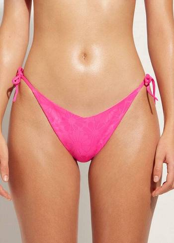 Calzedonia High V-Cut Brazilian Antibes Bikini Underdele Dame Lyserød | DK1410OR