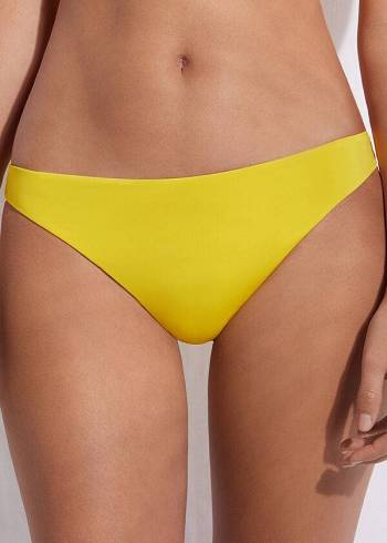 Calzedonia Indonesia Eco Bikini Underdele Dame Gul | DK1471KI