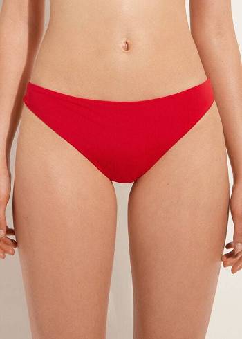 Calzedonia Indonesia Eco Low rise Bikini Underdele Dame Rød | DK1477BC