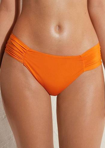 Calzedonia Indonesia Eco rise Bikini Underdele Dame Orange | DK1479MA