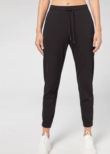 Calzedonia Jogger in Ultra Light Supima Bomulds Leggings Dame Sort | DK2662XF