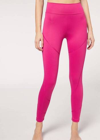 Calzedonia Performance Atletiske Leggings Dame Lyserød | DK2671SO