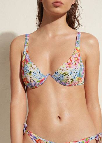 Calzedonia Polstret Push-Up Minorca Eco Bikini Toppe Dame Flerfarvede | DK1866VD