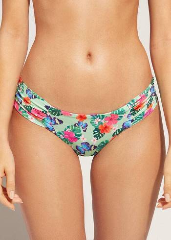 Calzedonia Ruffled Brazilian Malibu Bikini Underdele Dame Flerfarvede | DK1529BC