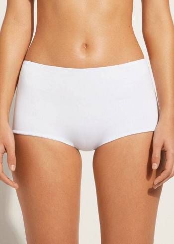 Calzedonia Shorts Indonesia Eco Bikini Underdele Dame Hvide | DK1555BC