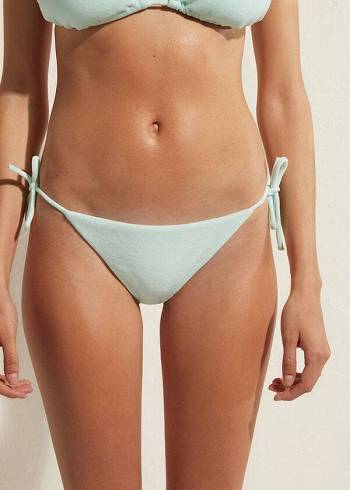 Calzedonia String Beverly Hills Eco Bikini Underdele Dame Blå | DK1583MA