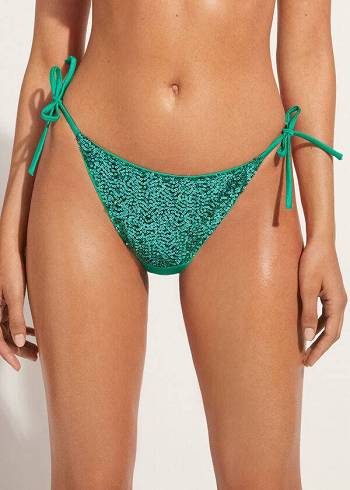 Calzedonia String Cannes Bikini Underdele Dame Grøn | DK1584QZ