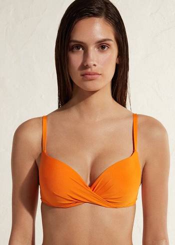 Calzedonia Super Polstret Push Up Indonesia Eco Bikini Toppe Dame Orange | DK1975WY