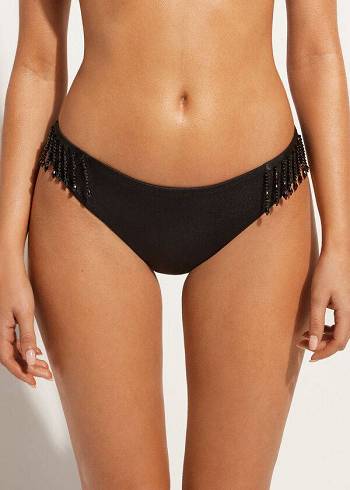 Calzedonia Taipei Bikini Underdele Dame Sort | DK1627KI