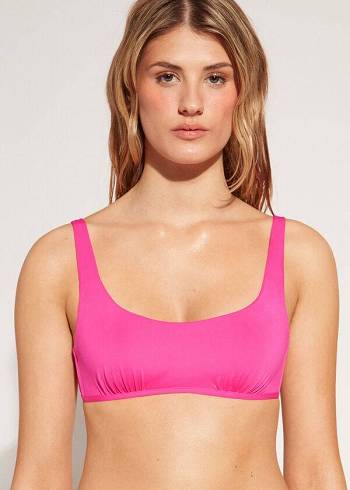 Calzedonia Tank Stil Indonesia Eco rosa Bikini Toppe Dame Lyserød | DK1996VD