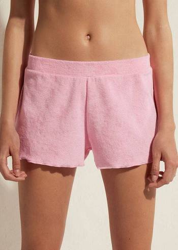 Calzedonia Terrycloth Shorts Cover Ups Dame Lyserød | DK2151CE