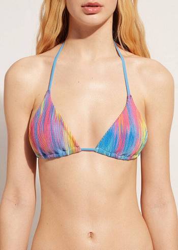 Calzedonia Triangle String Maiorca Bikini Toppe Dame Flerfarvede | DK2052QZ