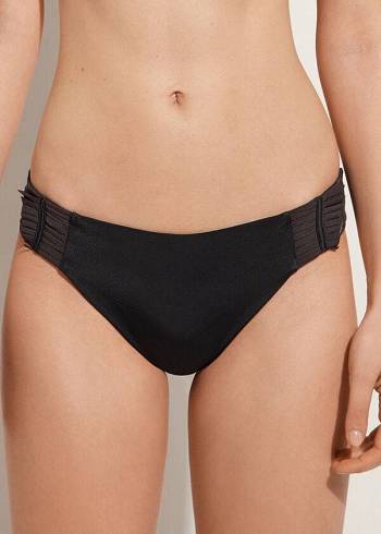 Calzedonia Tulle Insert Tokyo Bikini Underdele Dame Sort | DK1658VD