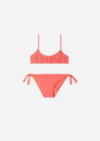 Calzedonia Two-Piece Corfù Badedragter Børn Orange | DK3070DN