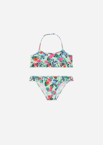 Calzedonia Two Piece Malibù Badedragter Børn Grøn | DK3062EX