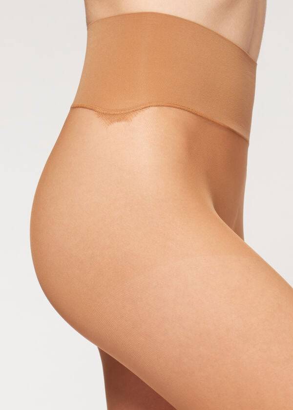 Calzedonia 20 Denier Essential Invisible Sheer Tights Dame Khaki | DK1141MA