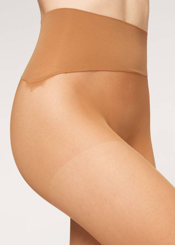 Calzedonia 20 Denier Essential Invisible Sheer Tights Dame Beige Brune | DK1143WY