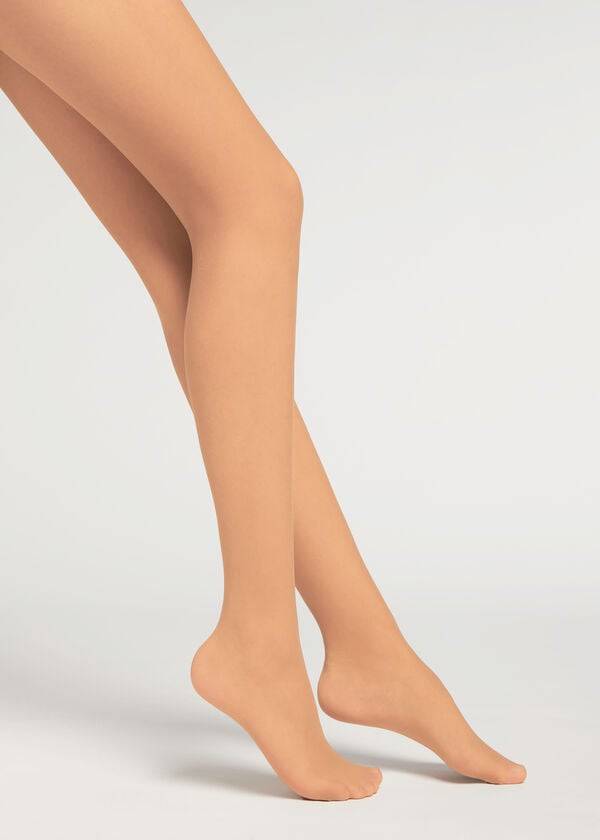 Calzedonia 20 Denier Essential Invisible Sheer Tights Dame Beige Brune | DK1143WY