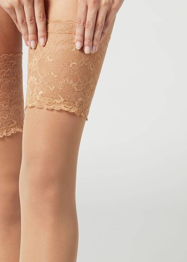 Calzedonia 20 Denier Opaque Thigh-Highs Strømper Dame Brune | DK1238LH