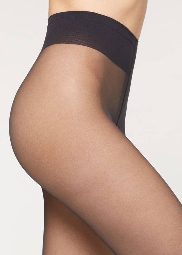 Calzedonia 20 Denier Sheer Matte Sheer Tights Dame Blå | DK1158JJ