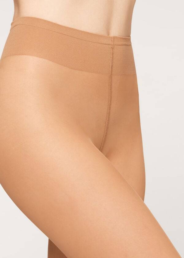 Calzedonia 20 Denier Sheer Matte Sheer Tights Dame Brune | DK1163CE