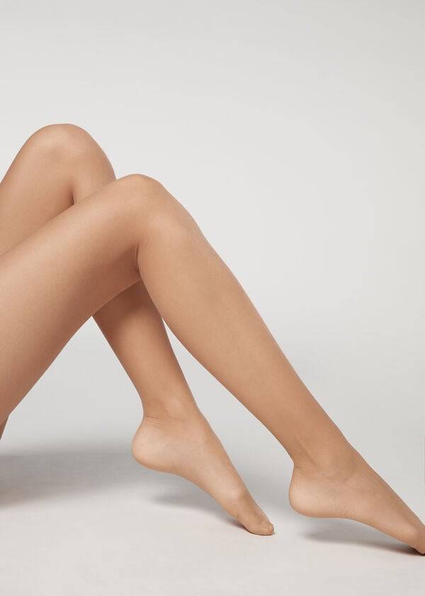 Calzedonia 20 Denier Ultra Komfort Sheer Sexy Tights Dame Beige Brune | DK1177PQ