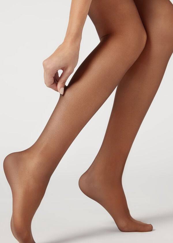 Calzedonia 40 Denier Action Medium Sheer Tights Dame Kaffe | DK1197RW