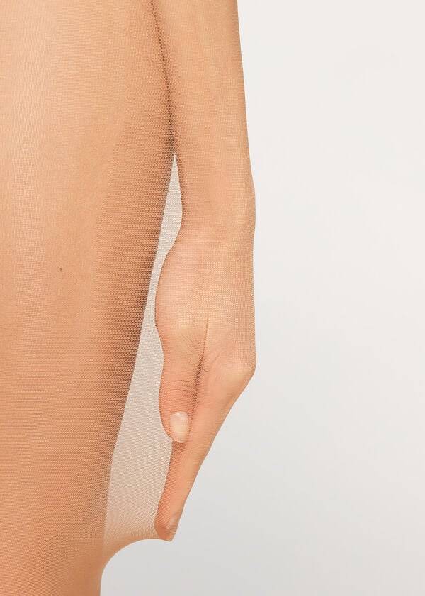 Calzedonia 40 Denier Sheer Tights Dame Beige Brune | DK1208GL