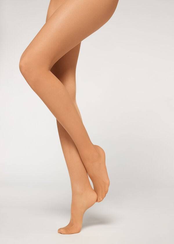 Calzedonia 40 Denier Sheer Tights Dame Beige Brune | DK1208GL