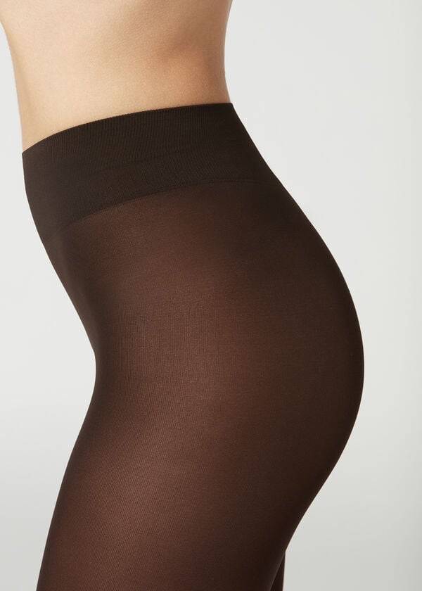 Calzedonia 50 Denier Total Komfort Soft Touch Opaque Sexy Tights Dame Kaffe | DK1034VD