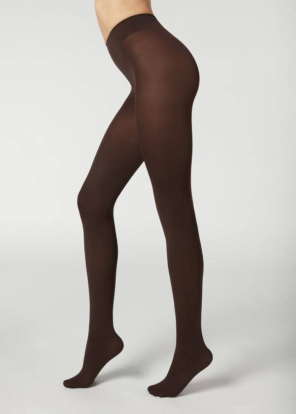 Calzedonia 50 Denier Total Komfort Soft Touch Opaque Sexy Tights Dame Kaffe | DK1034VD