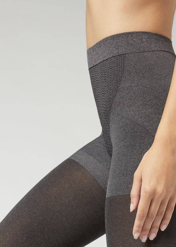 Calzedonia 50 Denier Total Shaper Opaque Tights Dame Grå | DK1035BC