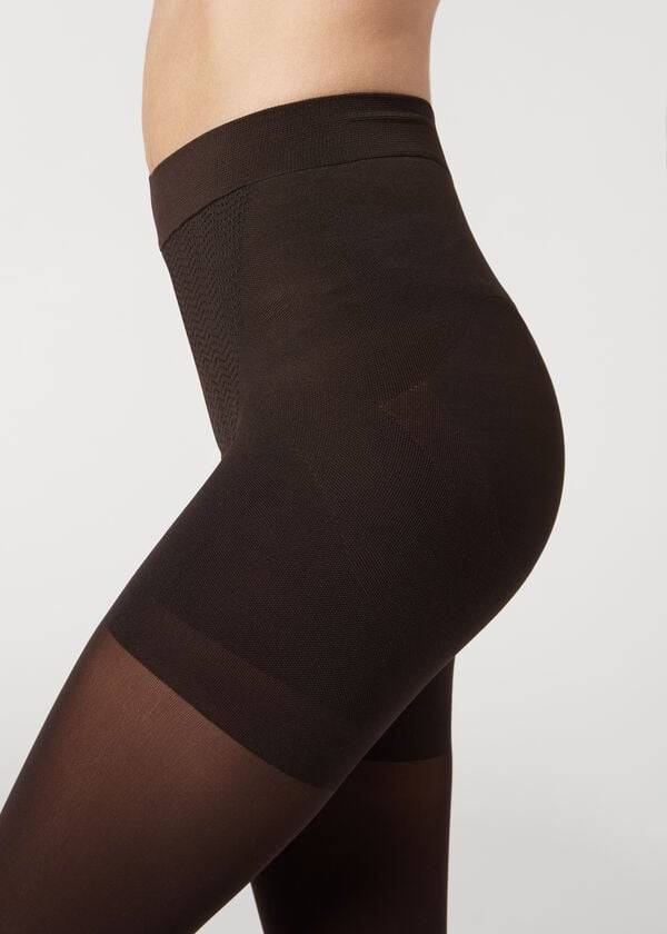 Calzedonia 50 Denier Total Shaper Opaque Tights Dame Kaffe | DK1037MA