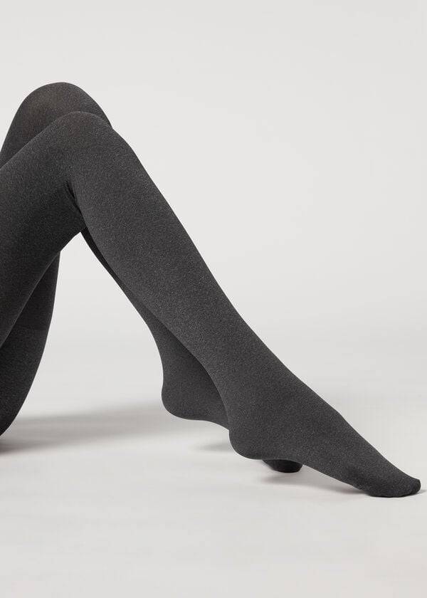 Calzedonia 80 Denier Super Opaque Total Shaper Tights Dame Grå | DK1047PQ