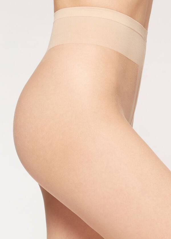 Calzedonia 8 Denier Ultra Sheer Tights Dame Beige Beige | DK1221WY