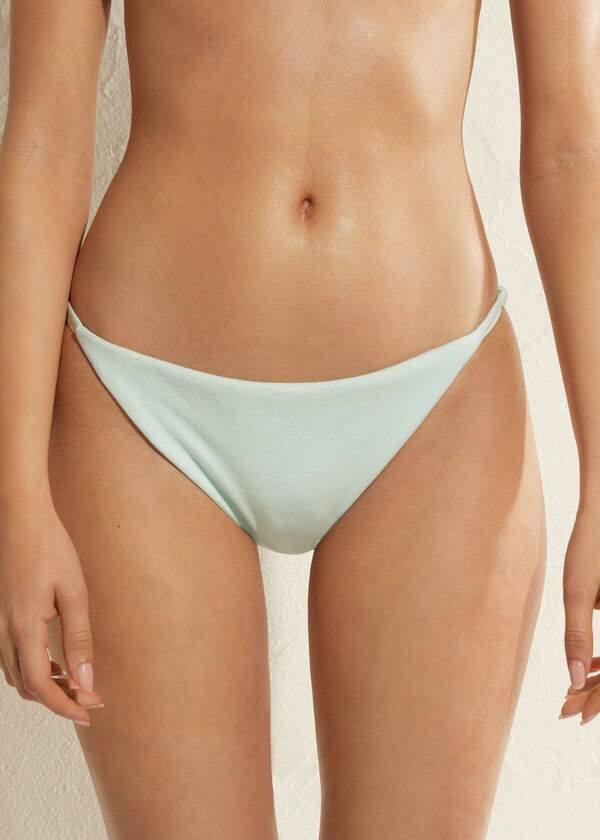 Calzedonia Adjustable Side Beverly Hills Eco Bikini Underdele Dame Blå | DK1287HK