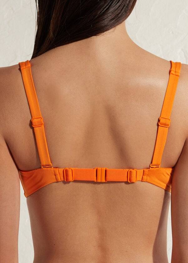 Calzedonia Balconette Indonesia Eco Bikini Toppe Dame Orange | DK1669IS