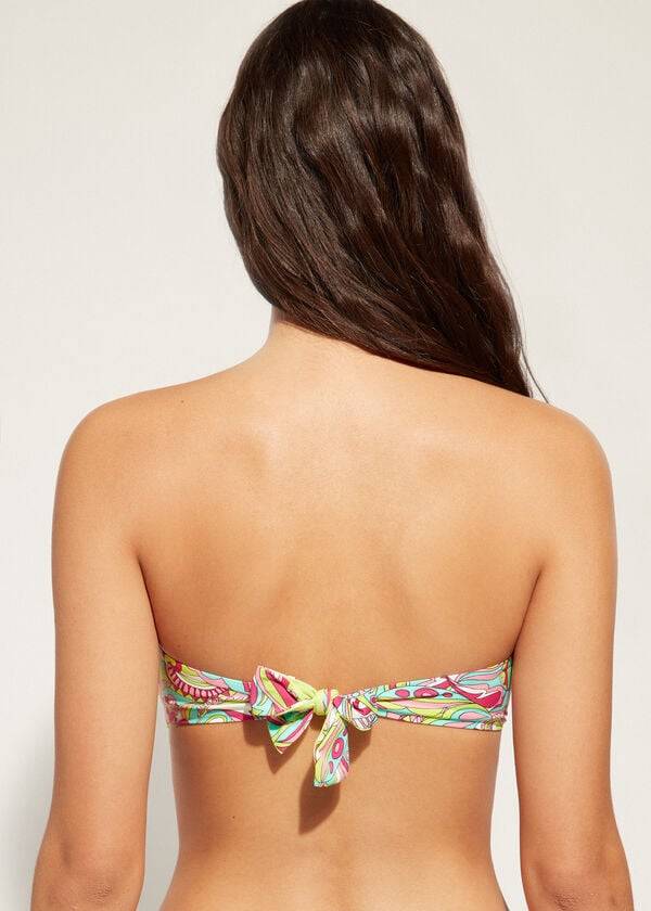 Calzedonia Bandeau Londra Bikini Toppe Dame Lyserød | DK1696OR