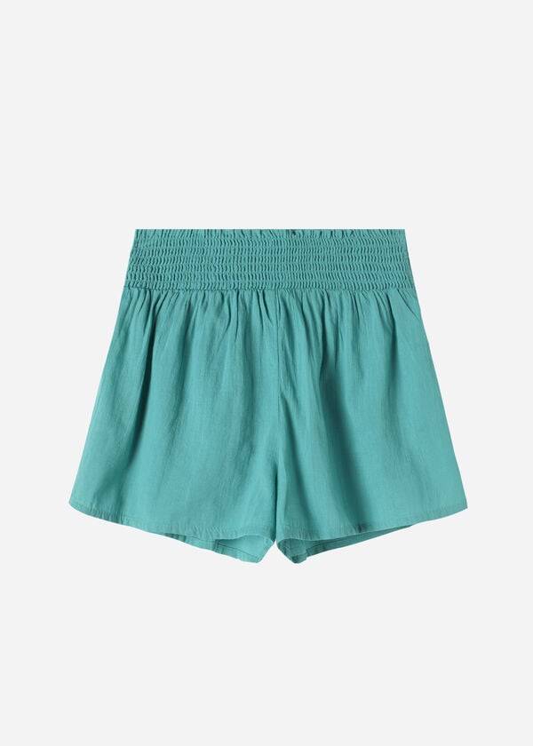 Calzedonia Bomulds Shorts Cover Ups Dame Turkis | DK2119HK