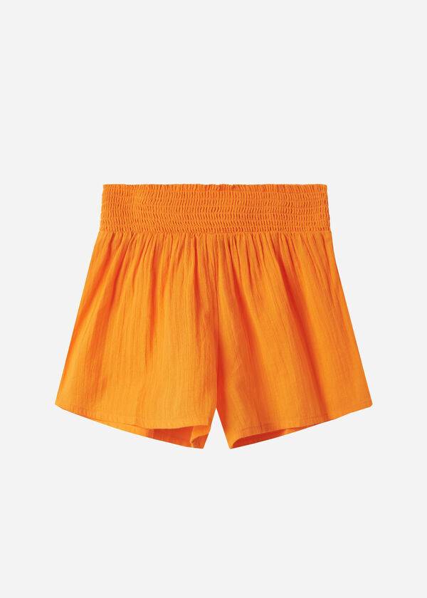 Calzedonia Bomulds Shorts Cover Ups Dame Orange | DK2121KI