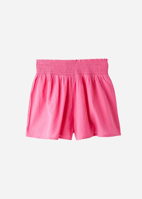 Calzedonia Bomulds Shorts Cover Ups Dame Lyserød | DK2123ZG