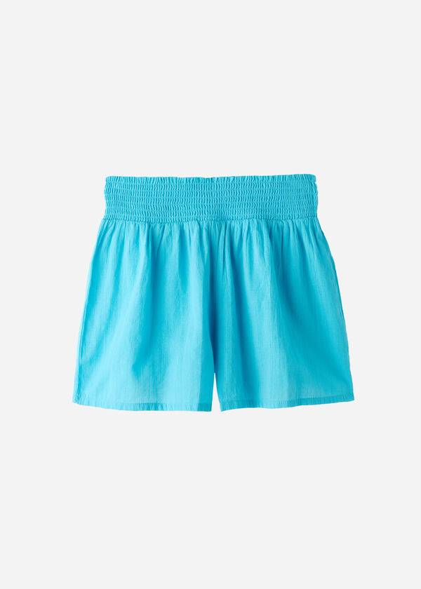 Calzedonia Bomulds Shorts Cover Ups Dame Turkis Grøn | DK2127BC