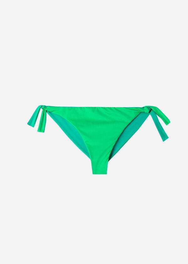 Calzedonia Bow Brazilian Indonesia Eco Bikini Underdele Dame Grøn | DK1300EX