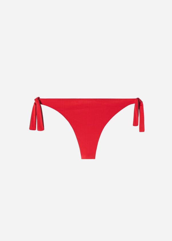 Calzedonia Bow Brazilian Indonesia Eco Bikini Underdele Dame Rød | DK1303YU